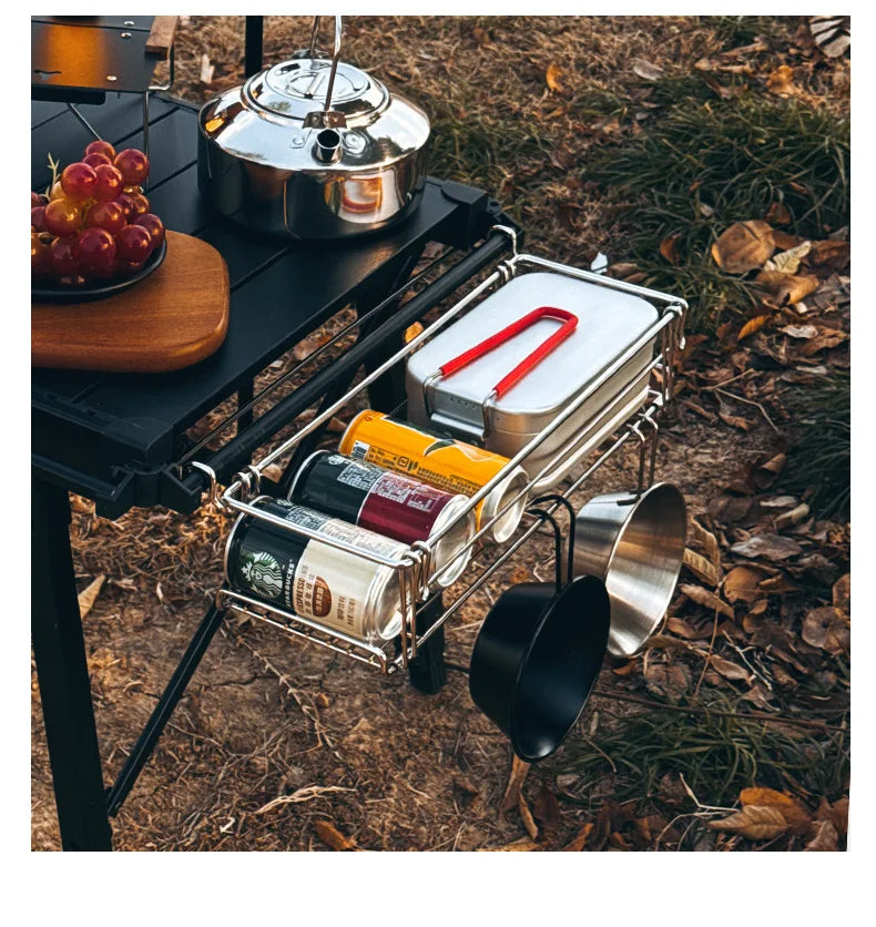 Outdoor Folding Table Extension Rack